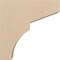 Ekena Millwork 4"W x 16"D x 16"H Thin Monterey Rough Cedar Woodgrain TimberThane Corbel, Primed Tan CORUR04X16X16MONRCPR - alternate 6